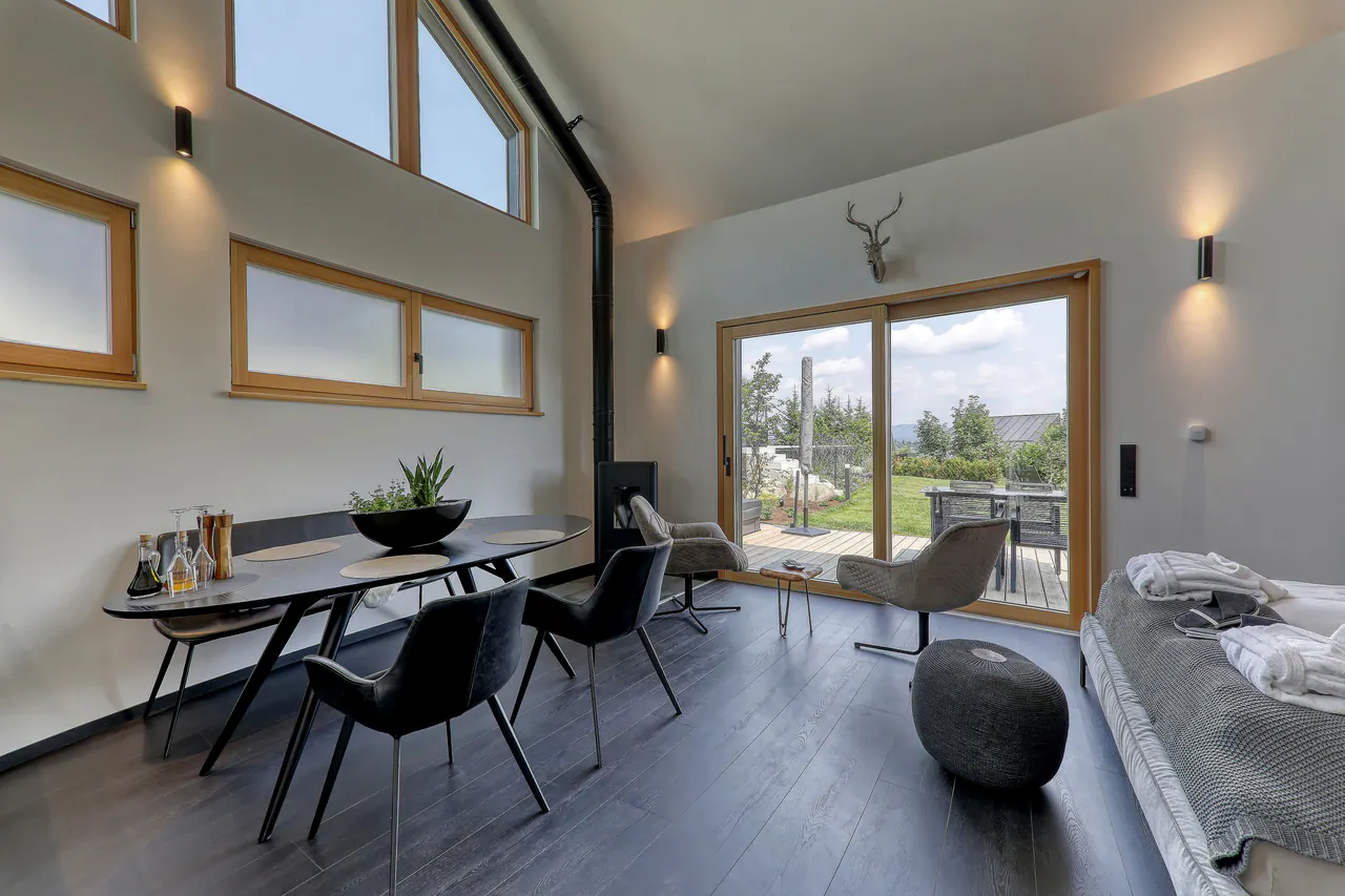 Schlafzimmer im Chalet Romantik