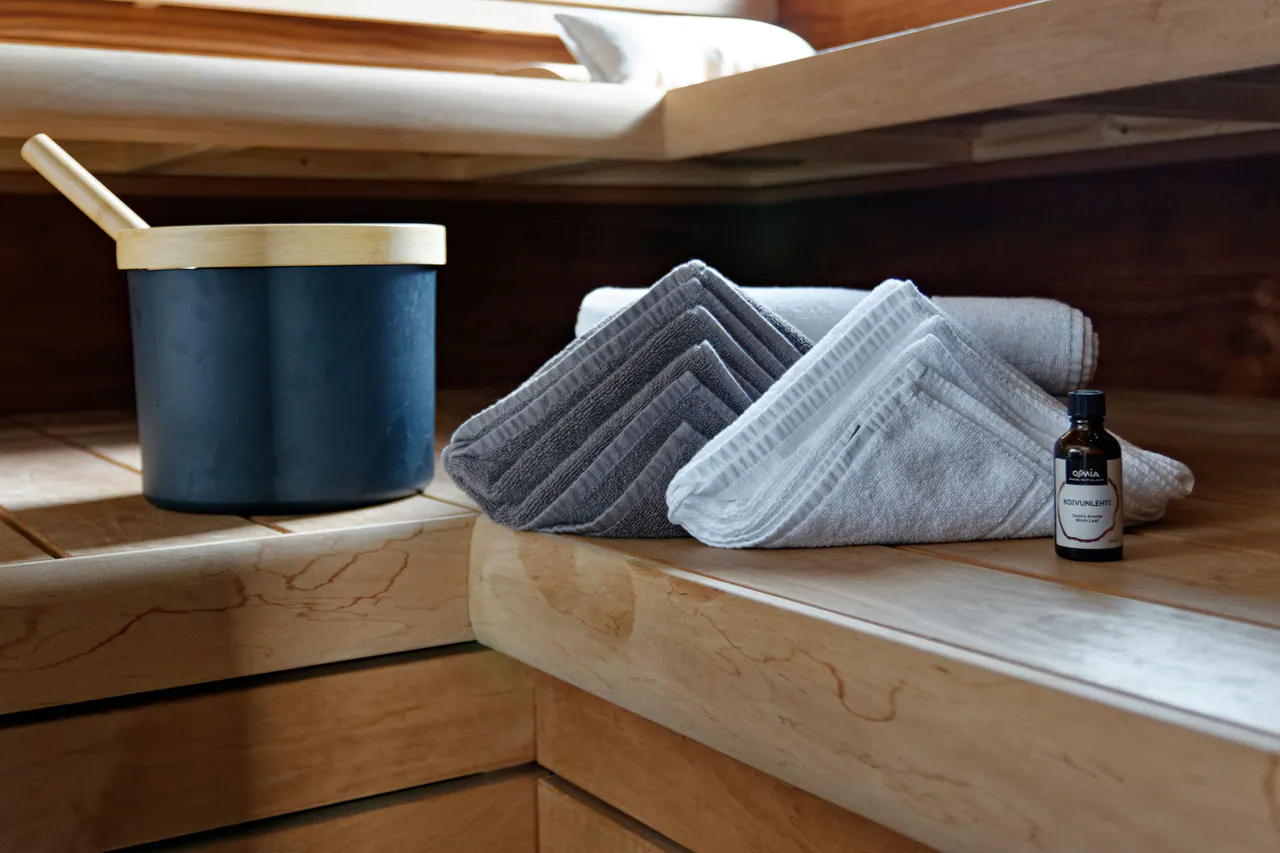 Finnische Sauna im Chalet Panorama