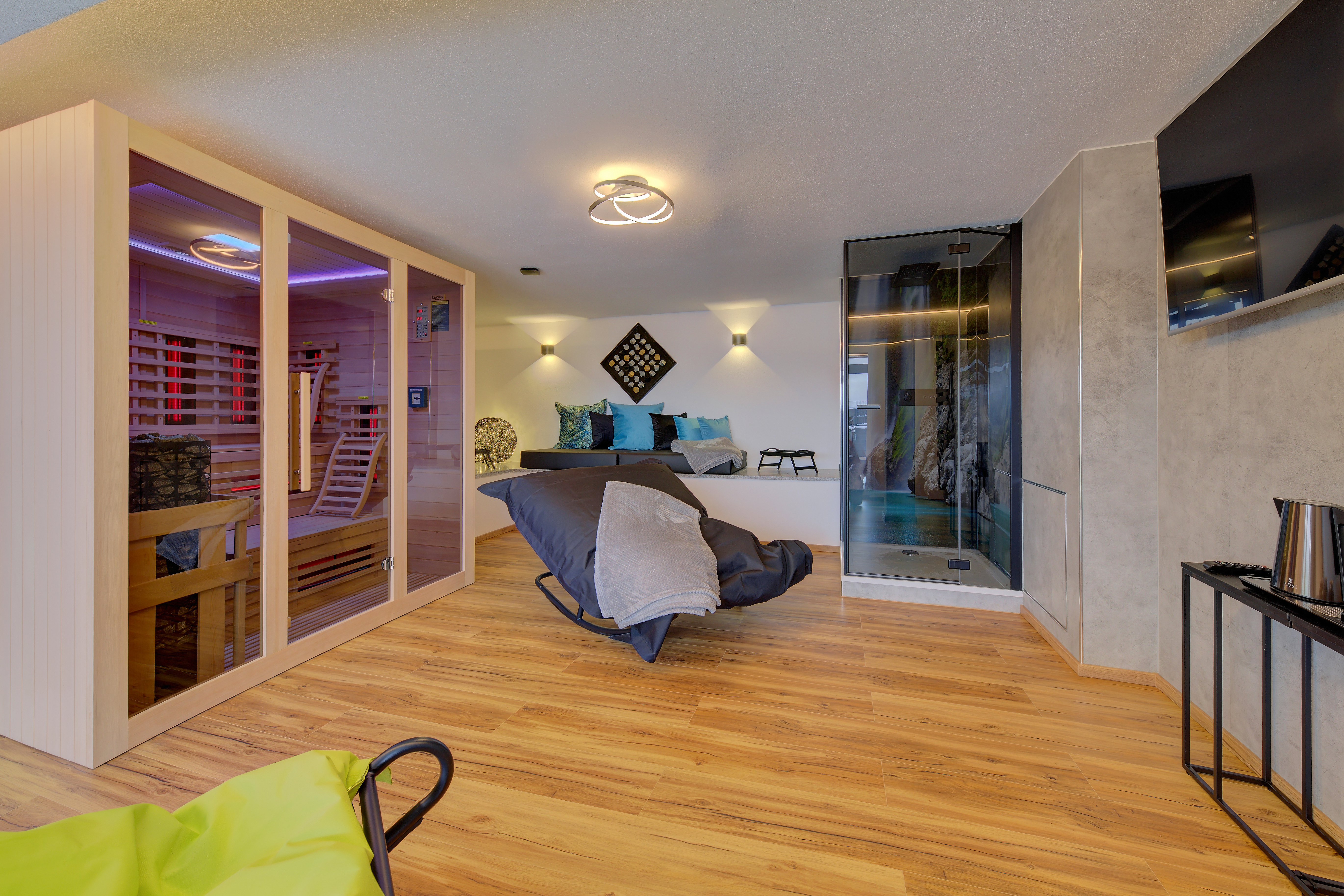 Schlafbereich Chalet Young und Fun